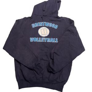 Brentwood Volleyball Blue Pullover Hoodie Size Medium